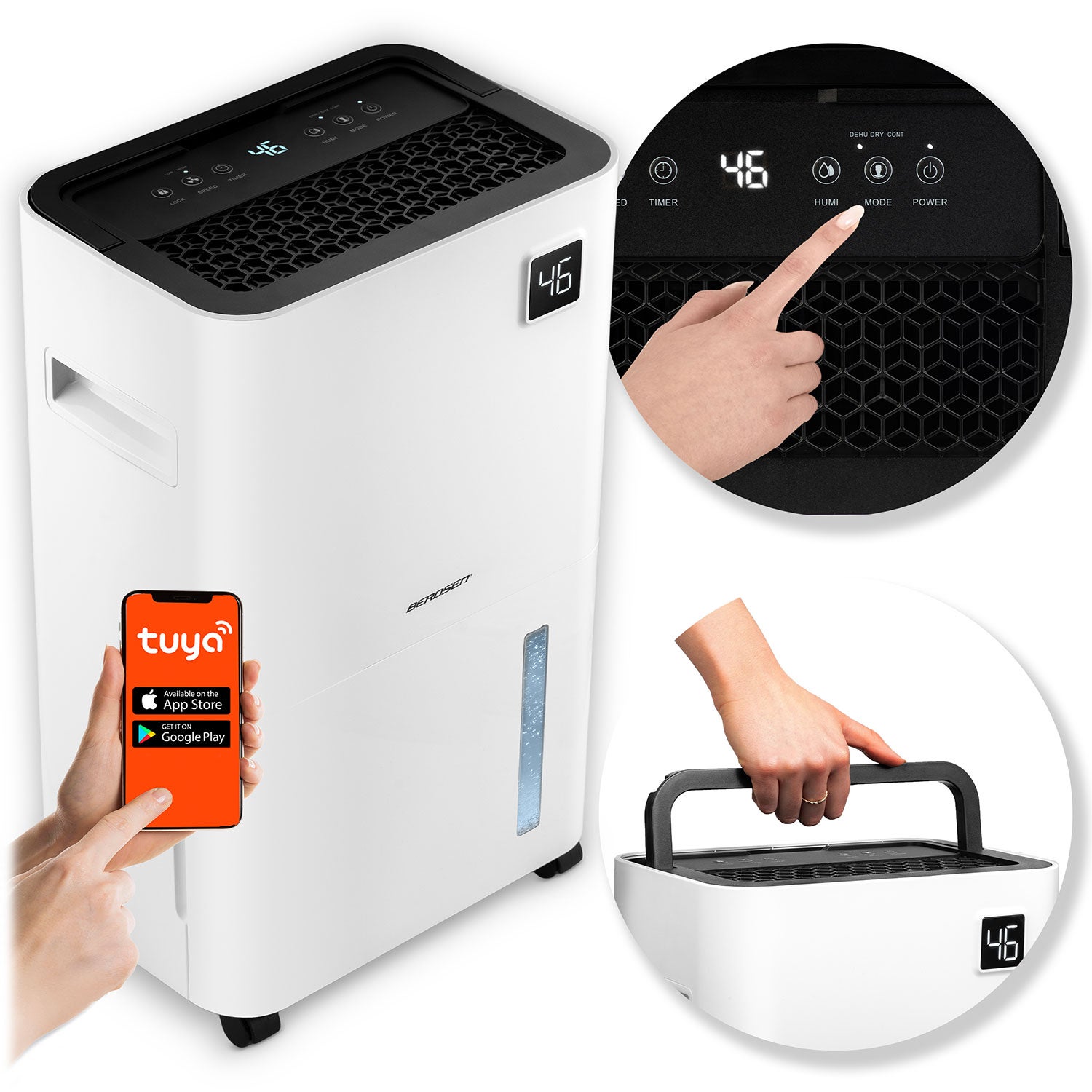 Osuszacz powietrza kompresorowy Berdsen BD-534 pochłaniacz wilgoci Wi-Fi 20l/24h