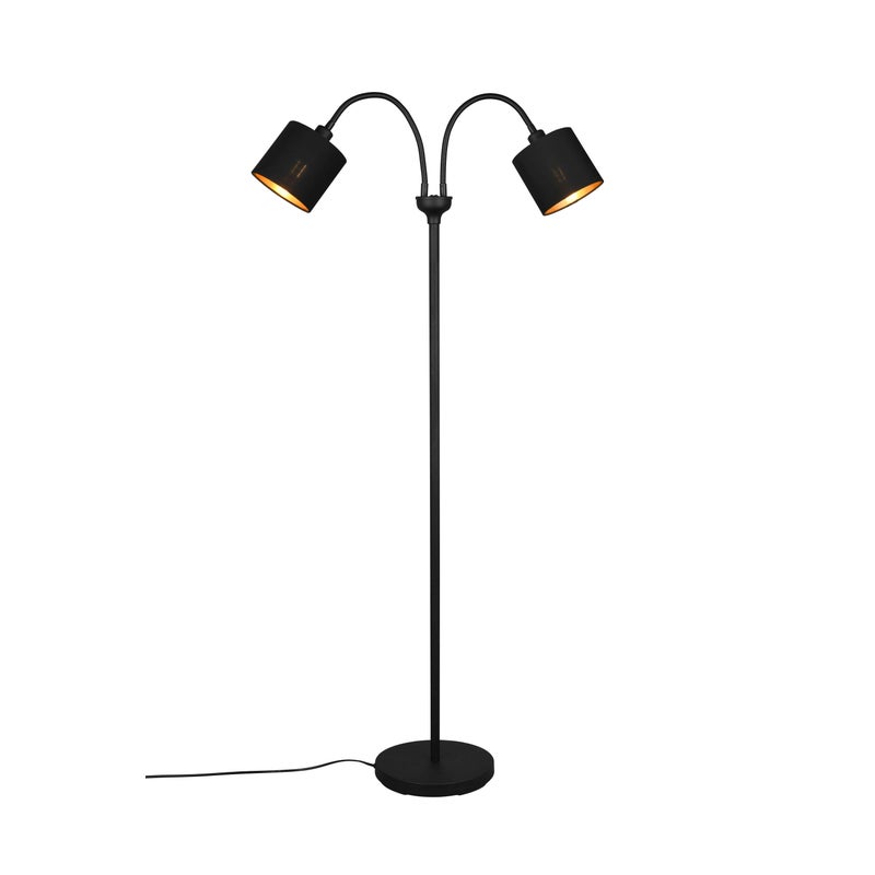 Lampa podłogowa stojąca Tommy złoto-czarna 2xE14x40W wym: 130 x 60 x 25 cm metal RL