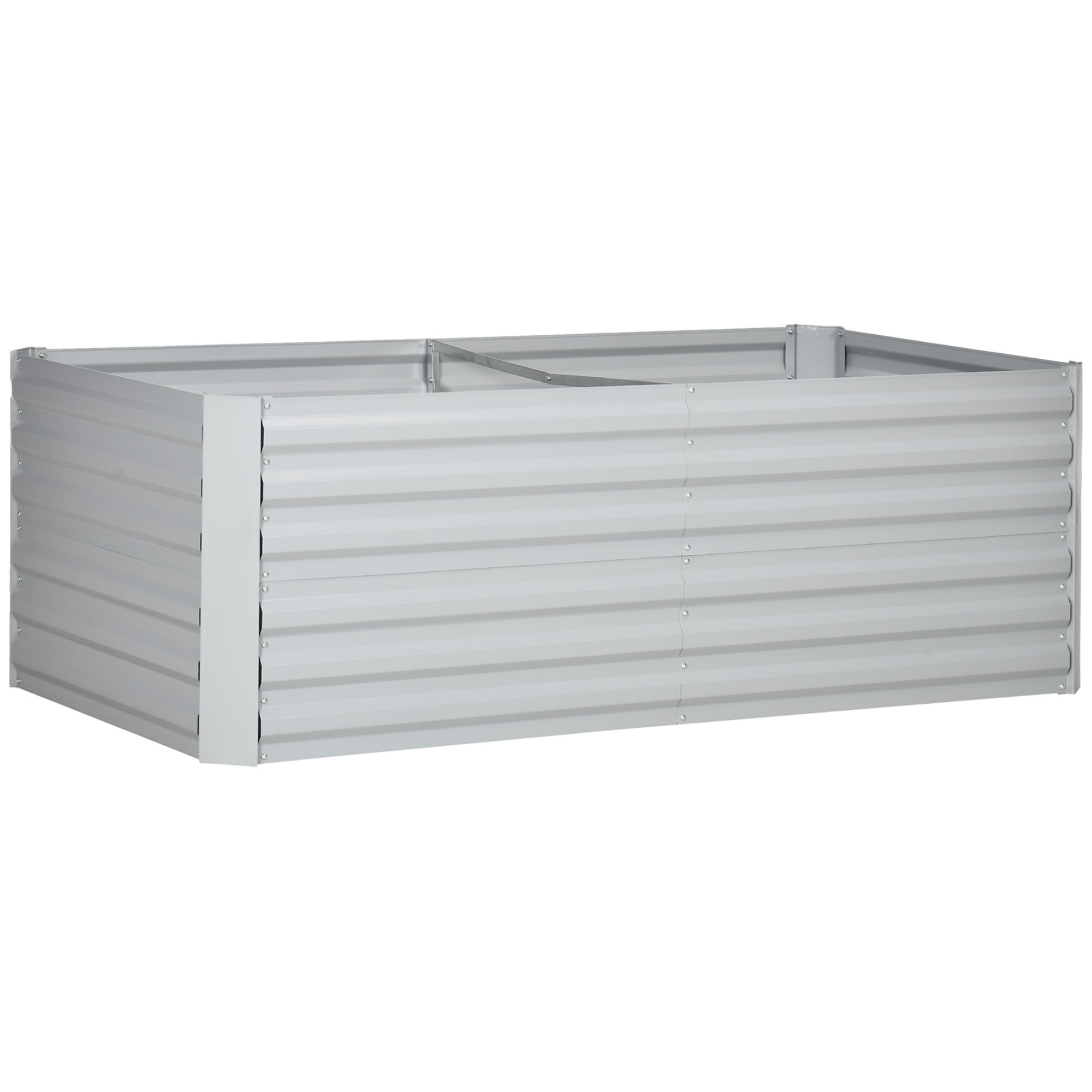 Hochbeet aus Stahl, Pflanzbeet Frühbeet Gartenbeet Blumenkasten 180x90x60 cm für Garten Balkon Terrasse