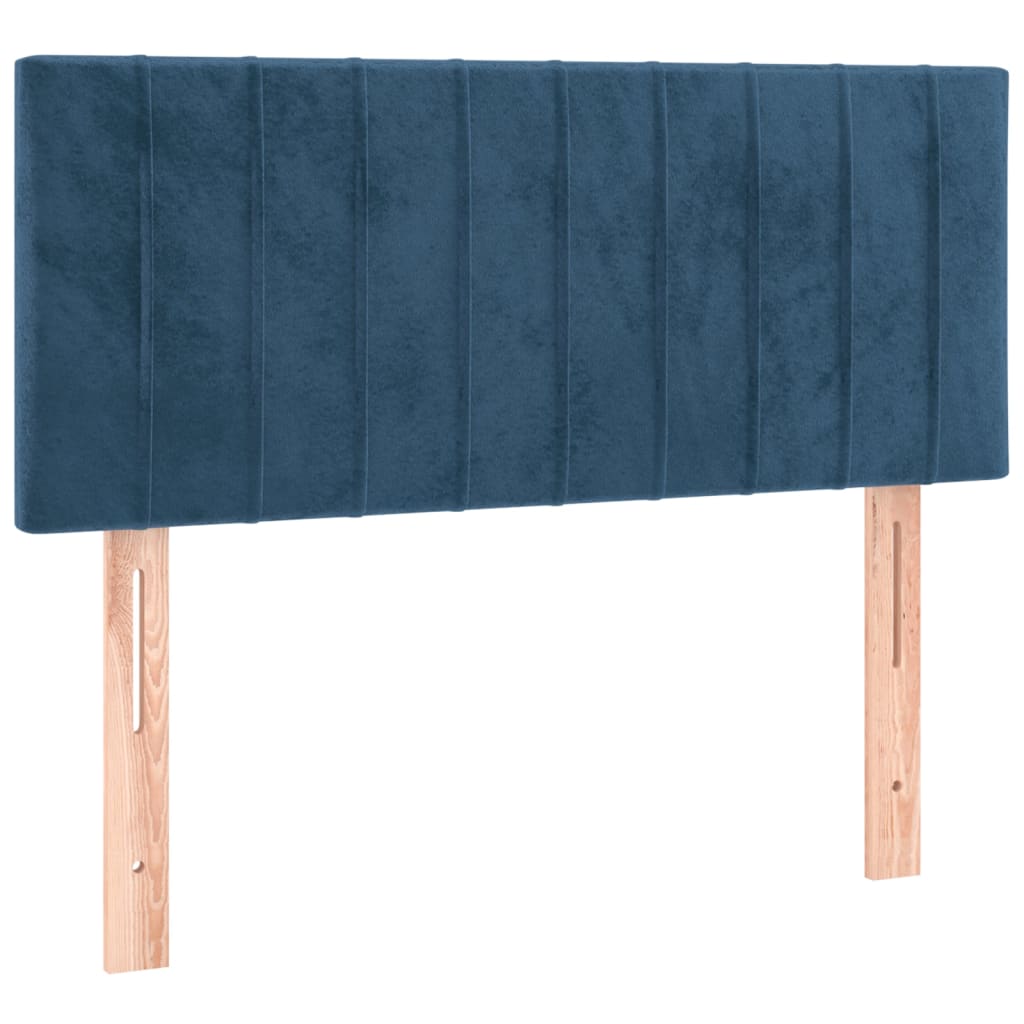 Sommier à lattes de lit avec matelas Bleu foncé 100x200 cm — COMFORTXL - 6