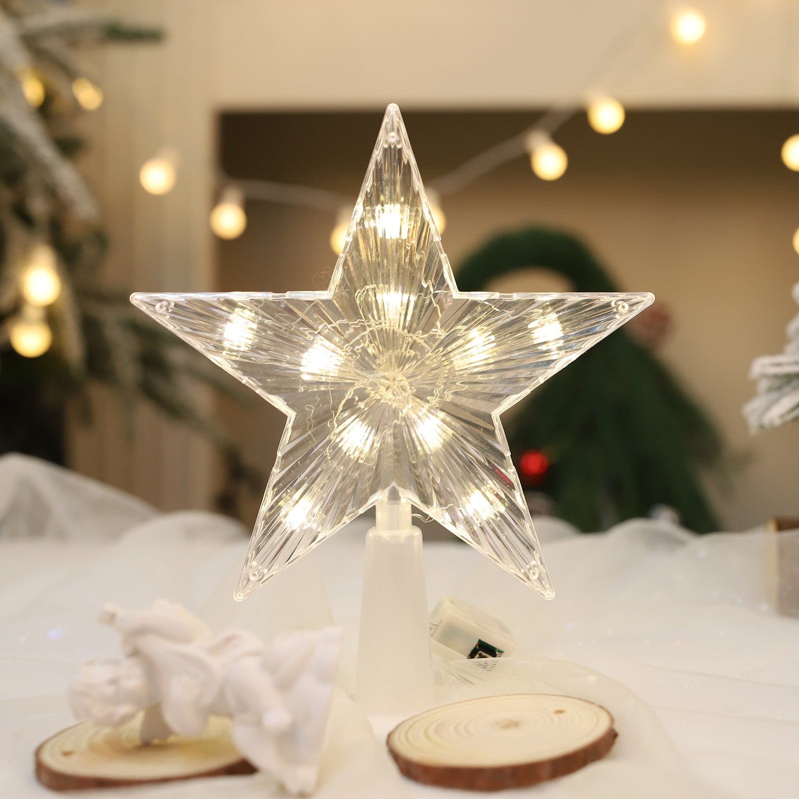 Topper Sapin De Noël "Joyeux Noël" Darice - 4 X 3,88 Pouces - Décor De Sapin - Neuf