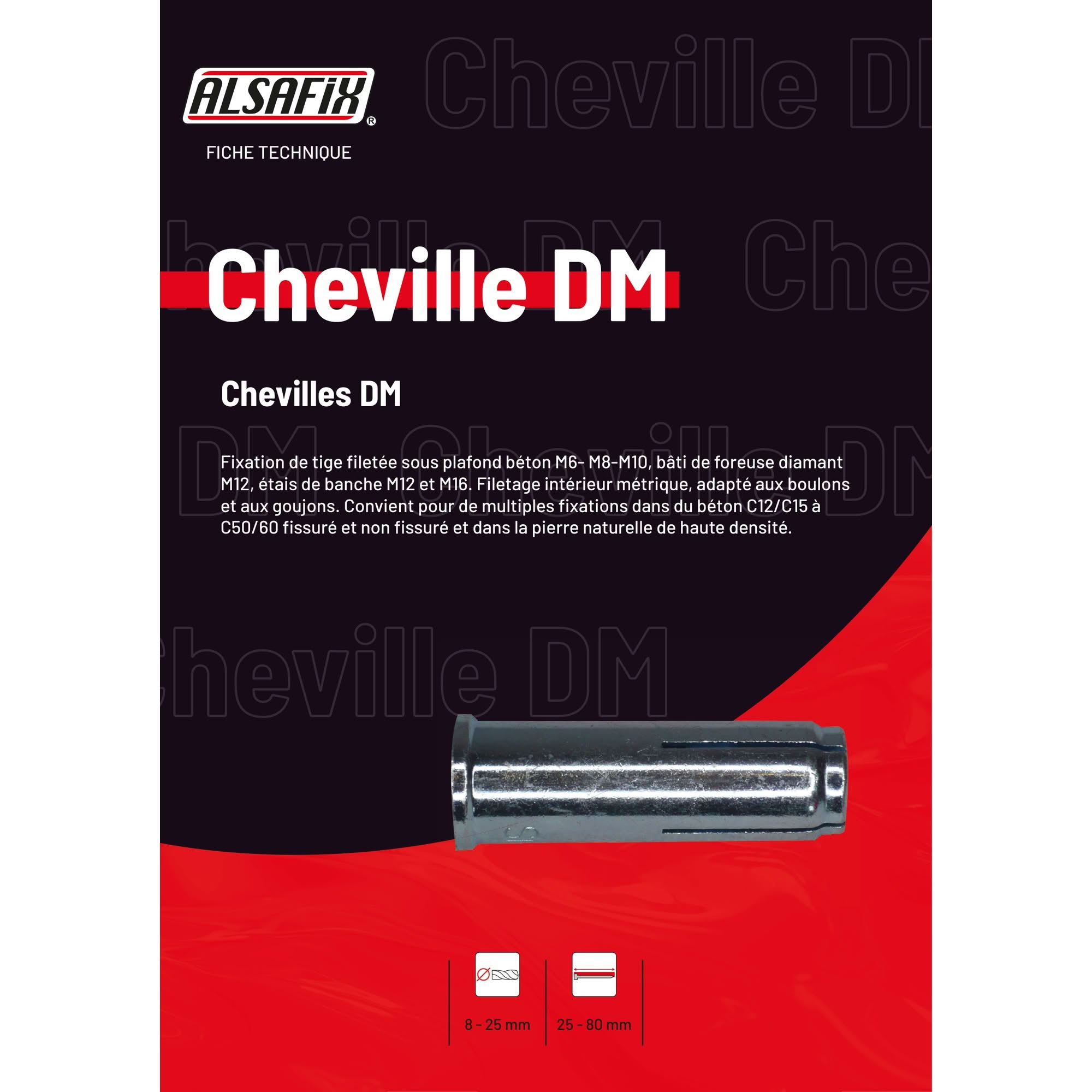 Blister d'outil de pose DM-ST-SG pour douille, cheville DM - M10 - PO06334BL - Alsafix - 3