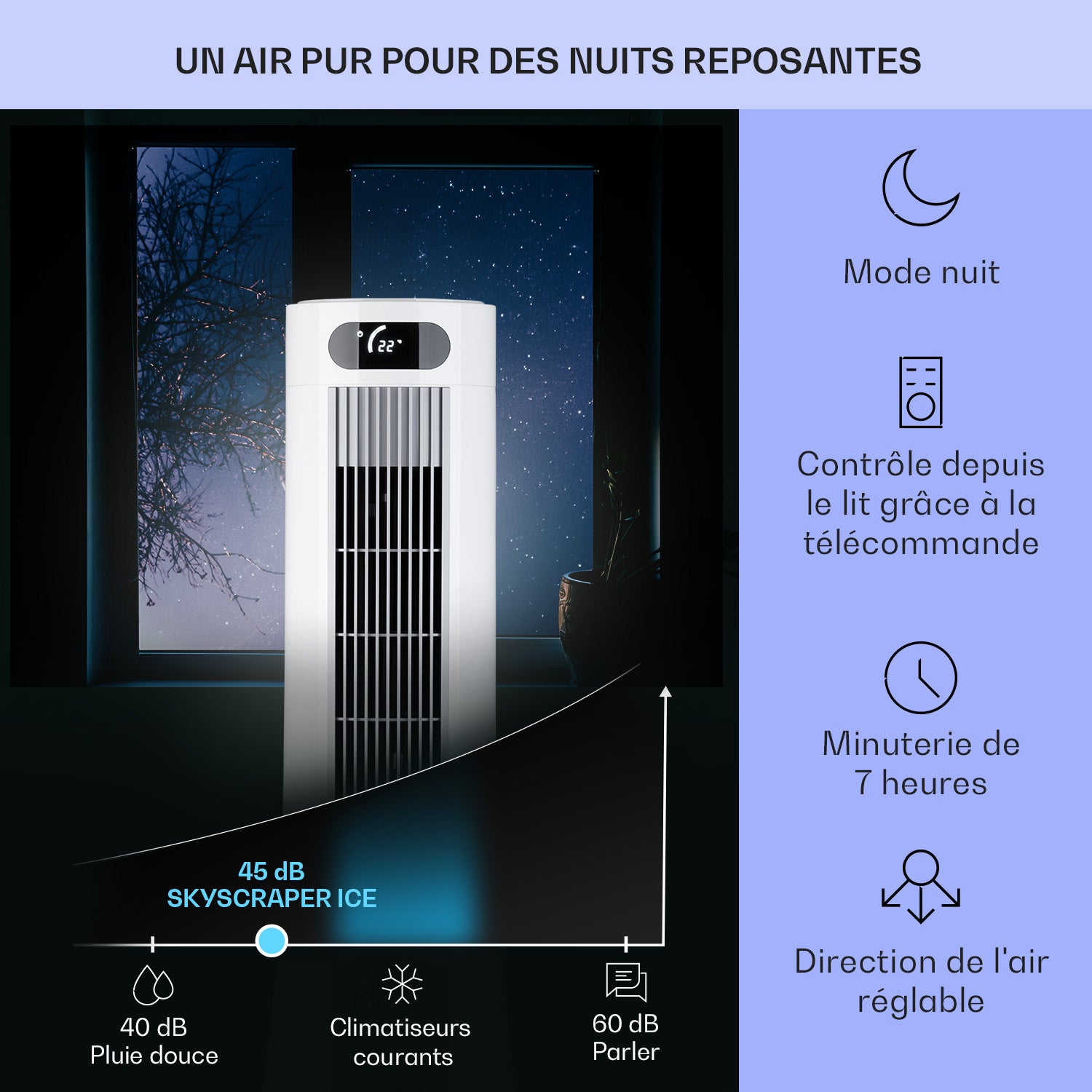 Rafraîchisseur d'air - Klarstein - silencieux - Ventilateur humidificateur d'air - 7 L - refroidisseur d'air - Blanc - 4