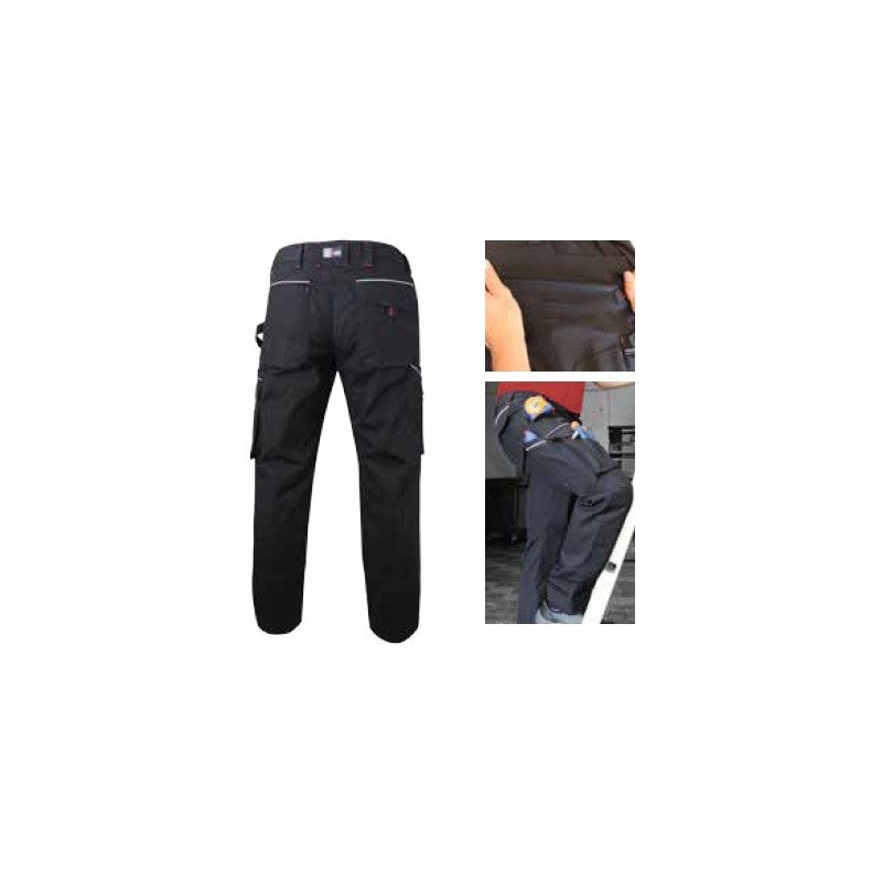 Pantalon de travail Multipoches LMA extensible Basalte Noir 42 - 2