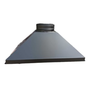 HÔTTE POUR CHEMINEE , AVALOIR BARBECUE FOYER EN ACIER NOIR L 92 X P 49 X H 43 Sortie Fumée 250