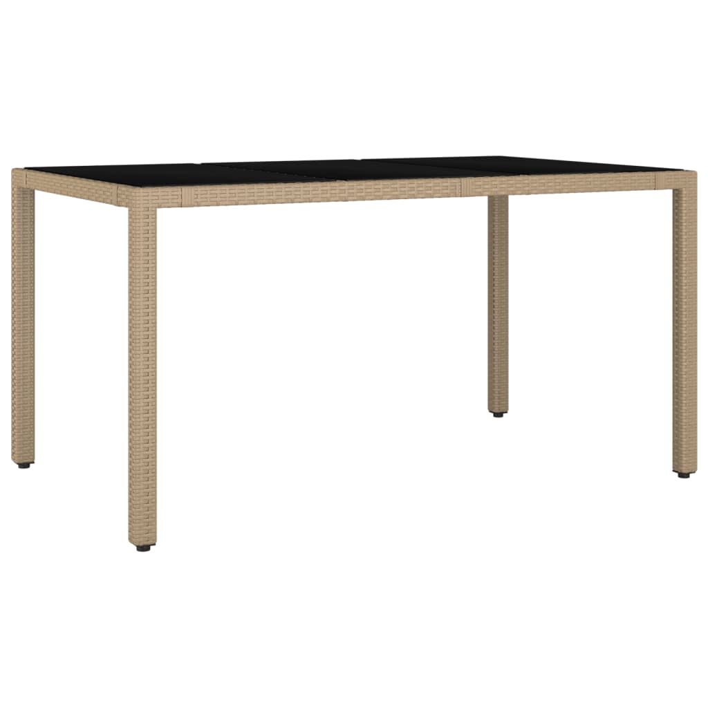 Maison Exclusive - Ensemble à manger de jardin et coussins 7 pcs beige poly rotin - 3