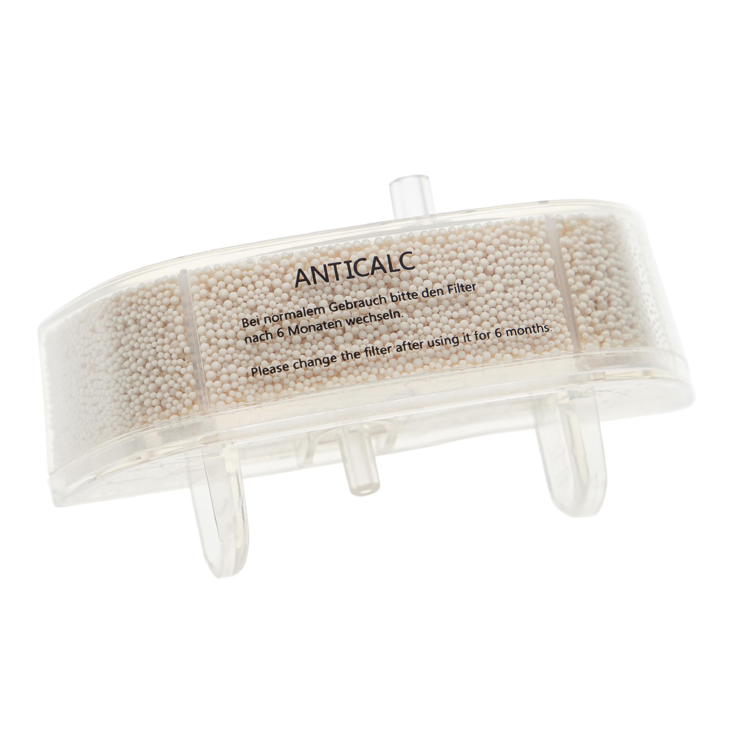 vhbw Cartouche filtrante anti-calcaire compatible avec Rowenta Steam Power RY6557WH / 4Q0, VP6555 nettoyeur balai vapeur - Filtre transparent - 4