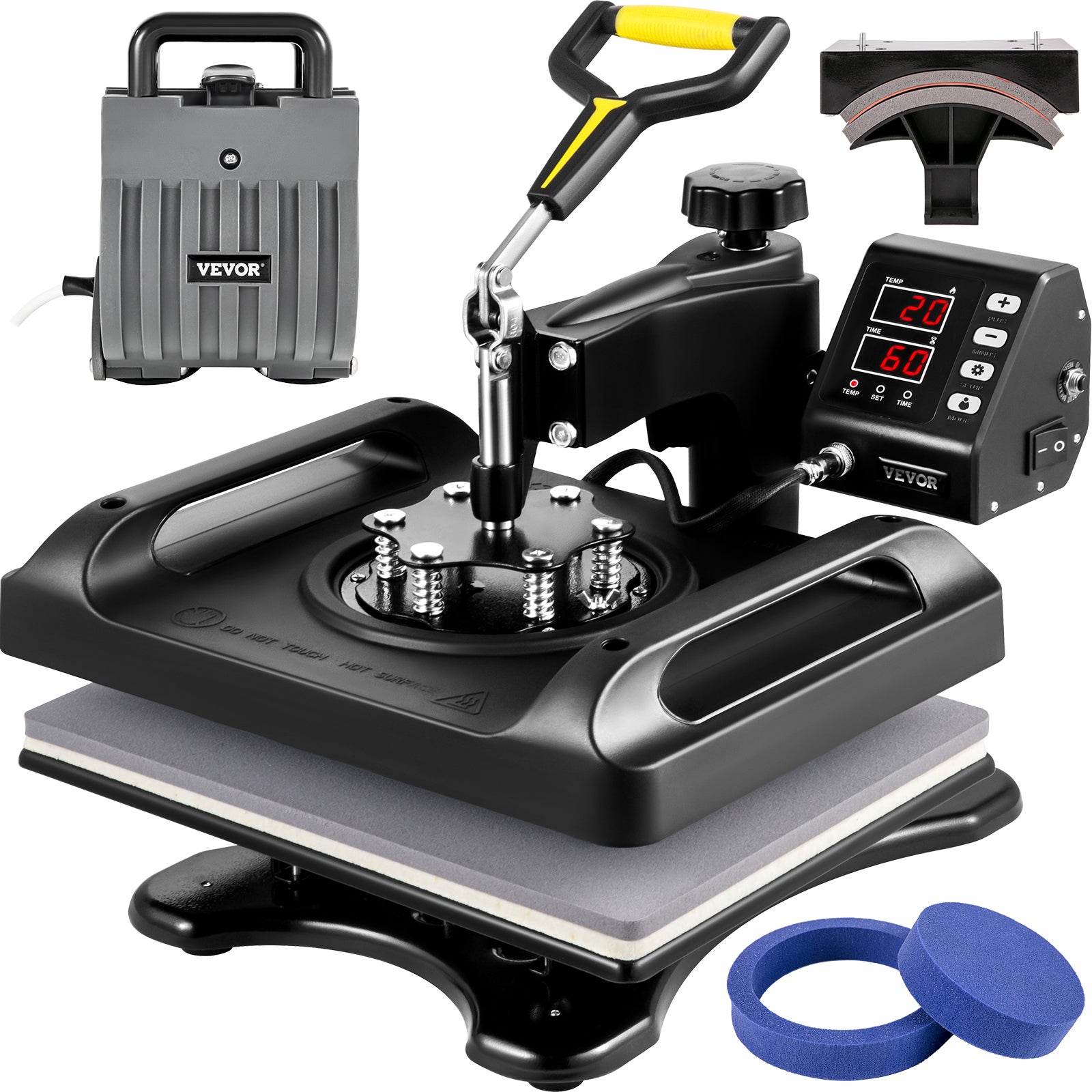AONESY 15 x 15 Presse a Chaud Presse de la Chaleur Ouverture et