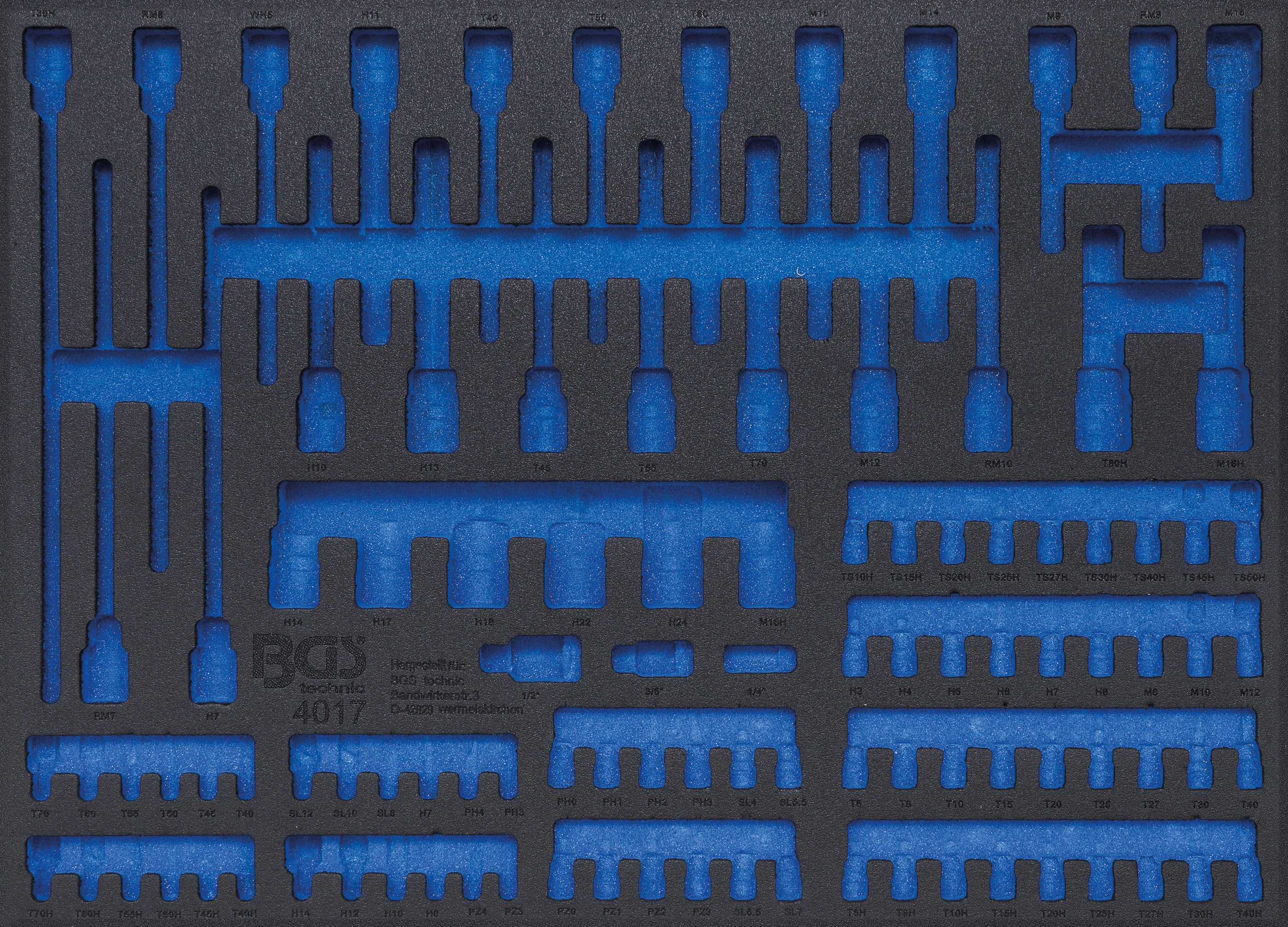 BGS Pusta wkładka do wózka warsztatowego 3/3 do art. 4017 - 4017-5