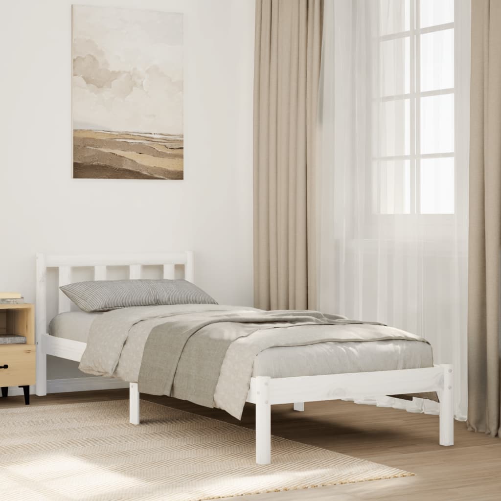 Dłuższe łóżko bez materaca 90x220 cm lite drewno sosnowe