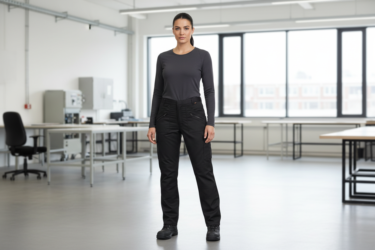 Pantalon de travail robuste avec poches genouillères Action Portwest Noir 36 - 3