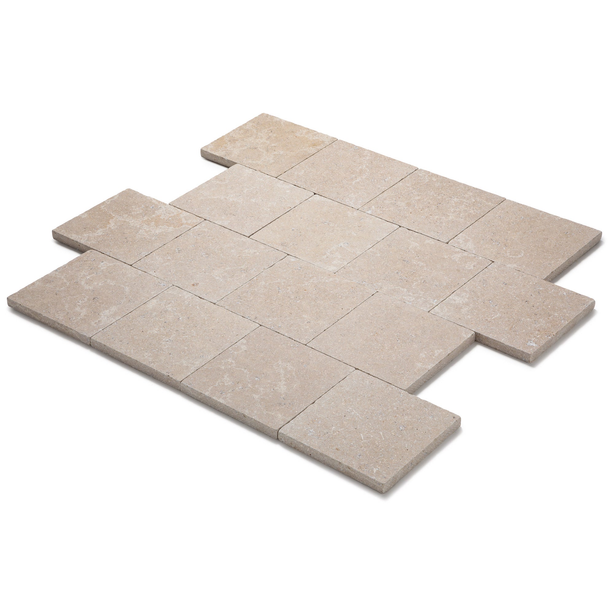 Pavé Pierre d'Egypte Beige 20x20x2 cm (vendu au m² - 25 pavés/m²) - RO'MA NATURE - 2