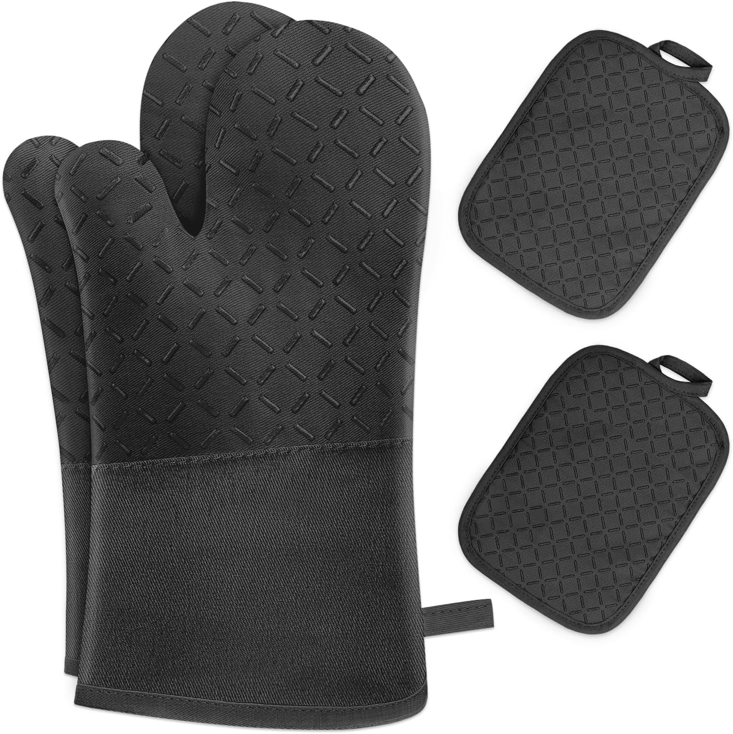 Lot De 4 Gant Four Maniques Cuisine En Gants En Silicone
