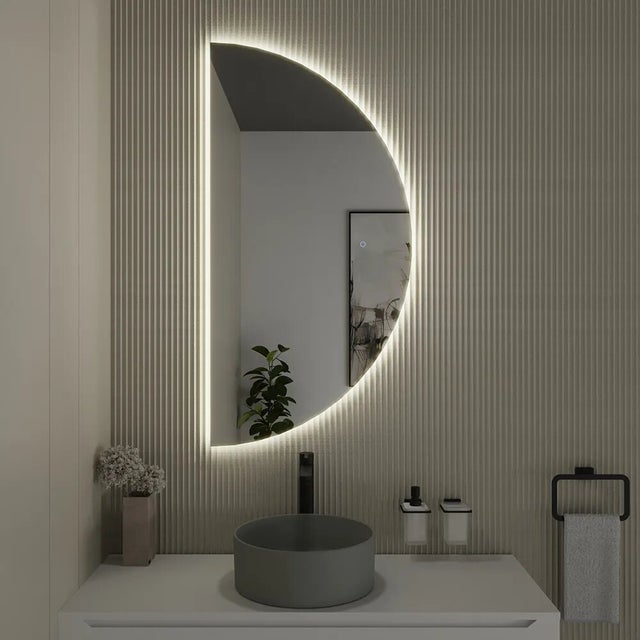 Specchio led 60x120 cm retroilluminato touch screen luce neutra| Luna
