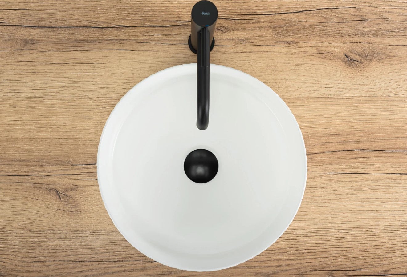 Umywalka Nablatowa Rea Delia Biały 36 X 36 - 7