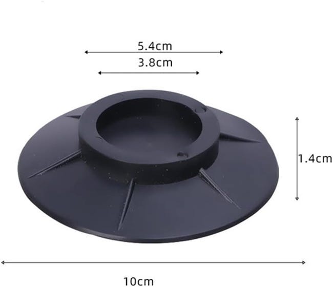 Juego De 4 Almohadillas Antideslizantes Para Lavadora Y Secadora | Reduce Vibraciones Y Ruido - Protección Suelos