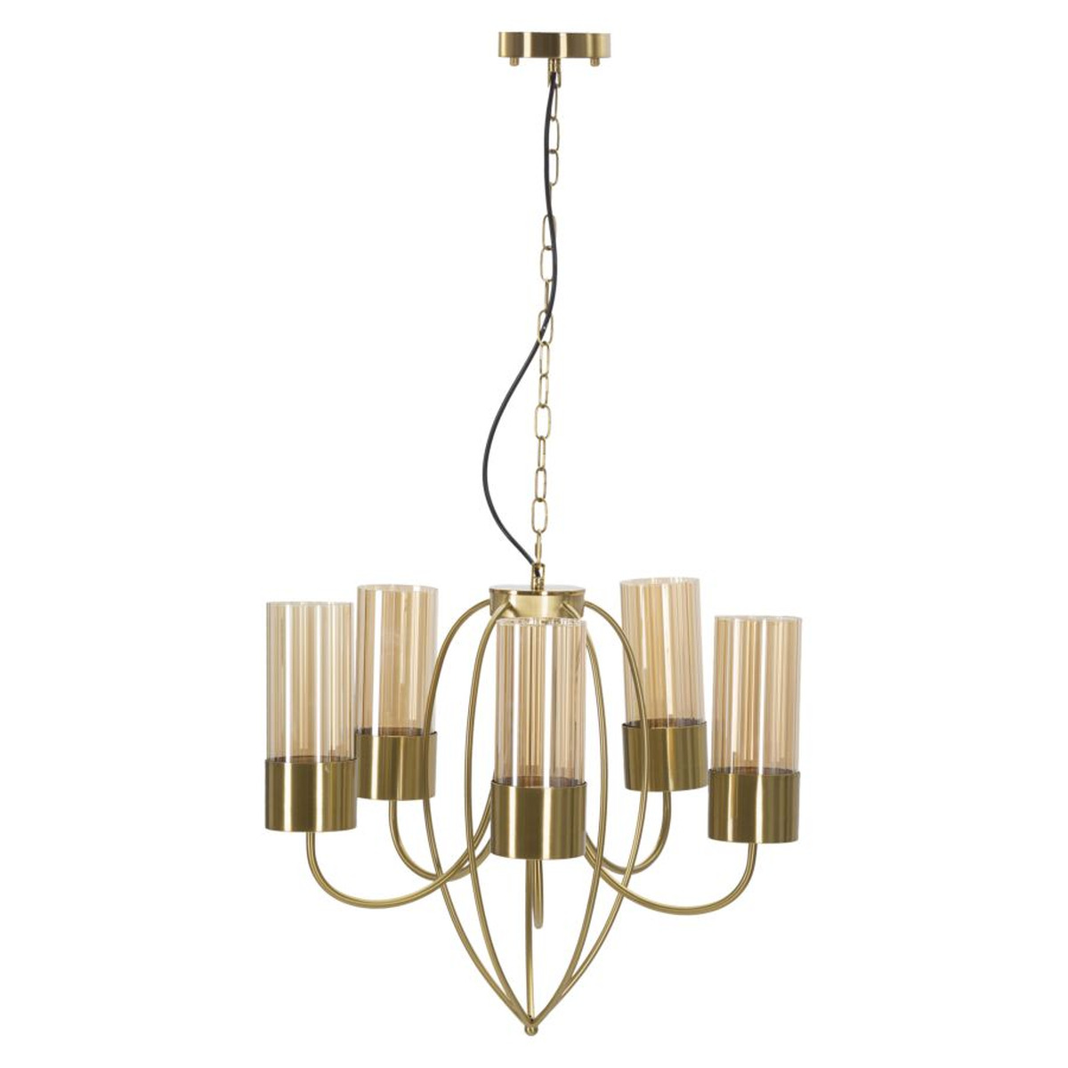 Lampa Wisząca Sebastian, Metal, Złoto, Seven Design