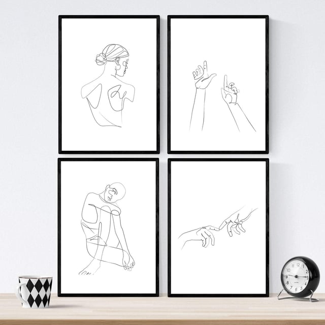 6 Fases Fotografar Imagens Decorativas De Matisse Pôsteres Lineares De Linha De Arte Para Fazer A Sala De Jantar A3 E A4 Com Clare Madero