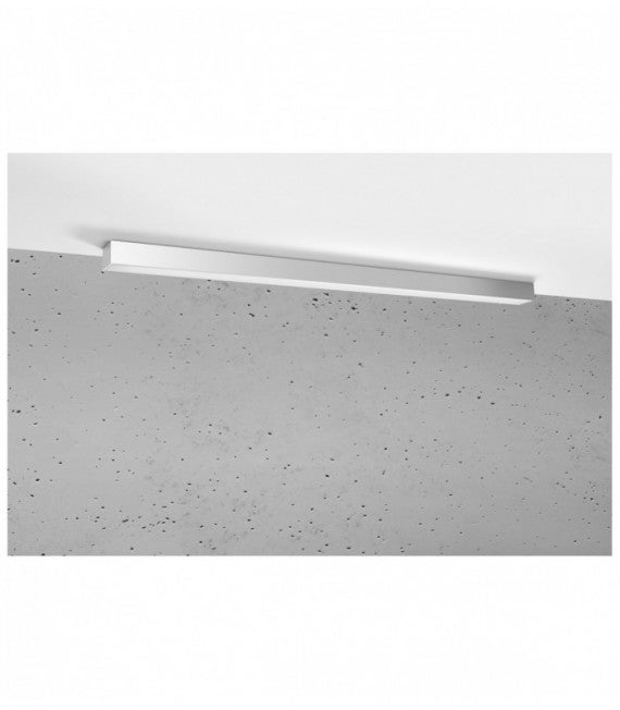 Lampa sufitowa wisząca Pinne srebrno-biała LED 38W 4000K 5700lm wym: 5 x 115 x 5,3 cm metal Thoro Lighting