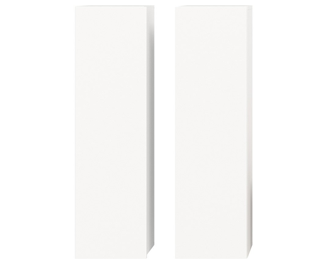 Lot de 2 armoires murales L26 x H110cm effet bois blanc - ETHAN - Best Mobilier - 4