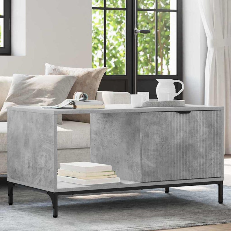 Stolik kawowy Betonowy szary 90 x 49 x 46 cm