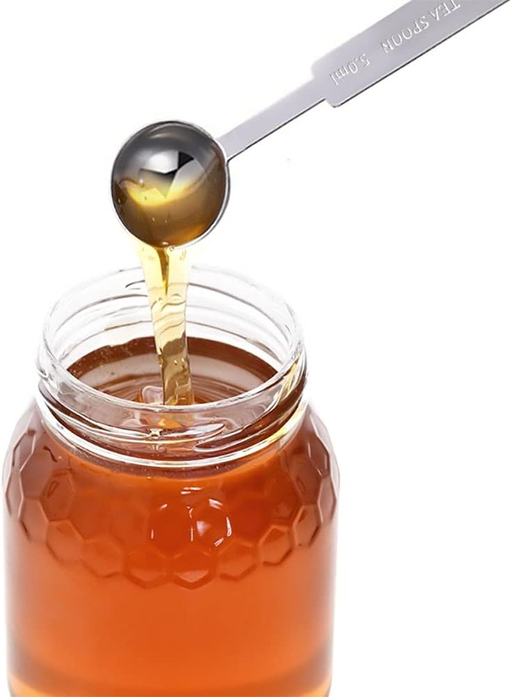 Zestaw 4 łyżek miarowych – łyżki ze stali nierdzewnej do pieczenia, gotowania i odmierzania (4 szt.) - 5