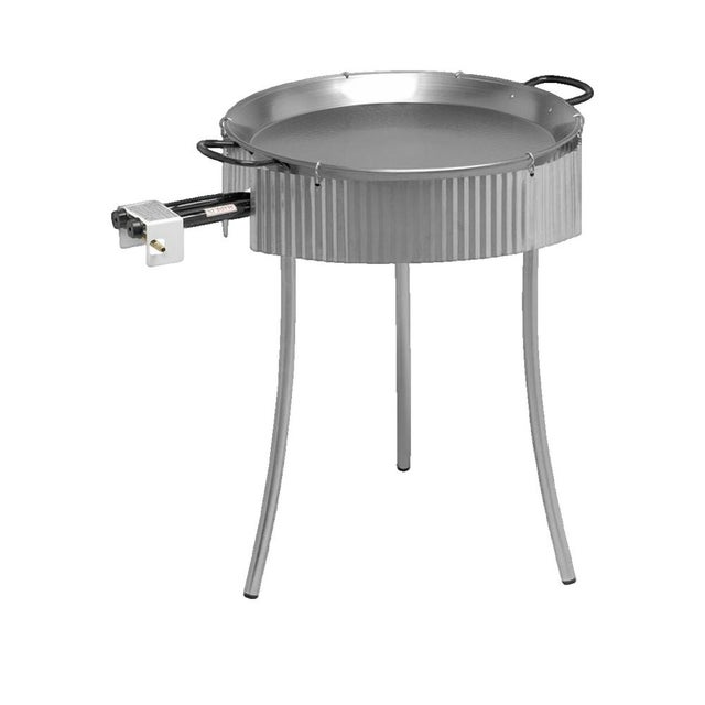 VAELO Ventilatore per paella regolabile a 3 moduli in acciaio inox, 70 cm