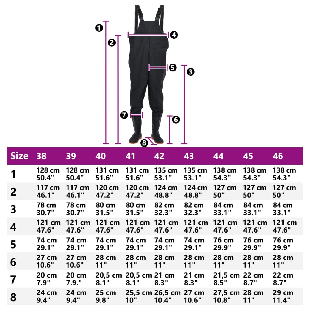 Cuissardes avec bottes noir taille 44 - 9