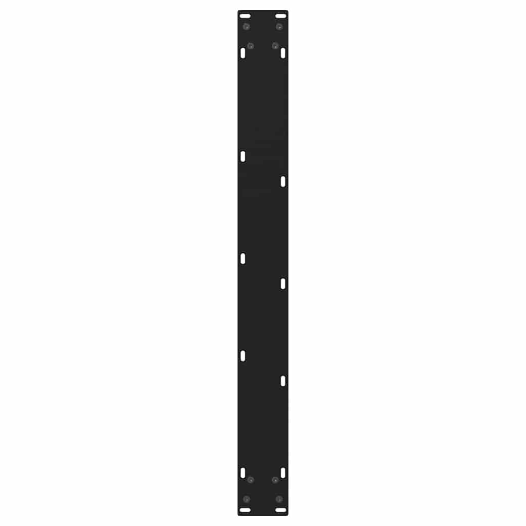Pernas de mesa de jantar em forma de V 2 unidades de aço preto - COMFORTXL - 7