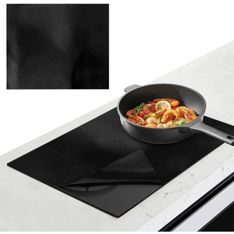 Mata silikonowa do gotowania na płycie indukcyjnej, 51x71 cm, ochronna płyta do płyty indukcyjnej, ochraniacz płyty indukcyjnej, mata ochronna na płyt
