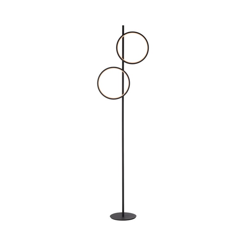 Lampa podłogowa LED MINI RITUS 24W 3000K 2580lm metal czarna wym:151x21x40cm Just Light