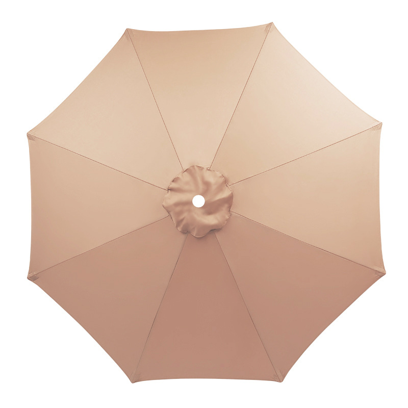 Płótno zamienne do parasola tarasowego, ochrona UV, wodoodporne, płótno do parasola z 8 żebrami, szampańskie (tylko płótno do parasola, 2,3 m)
