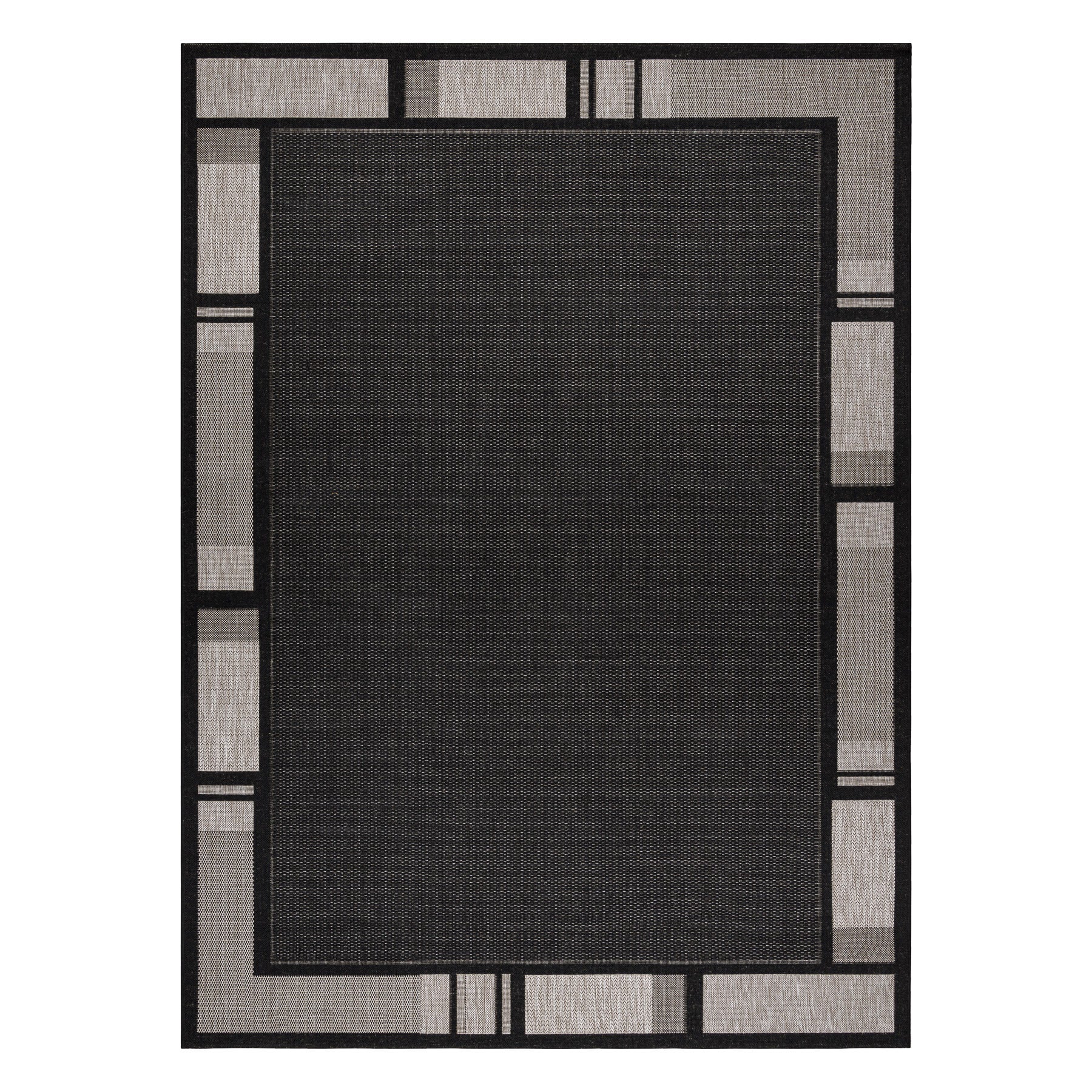 TAPPETO DI SPAGO SIZAL FLOORLUX 20195 NERO / argento 160x230 cm - 2