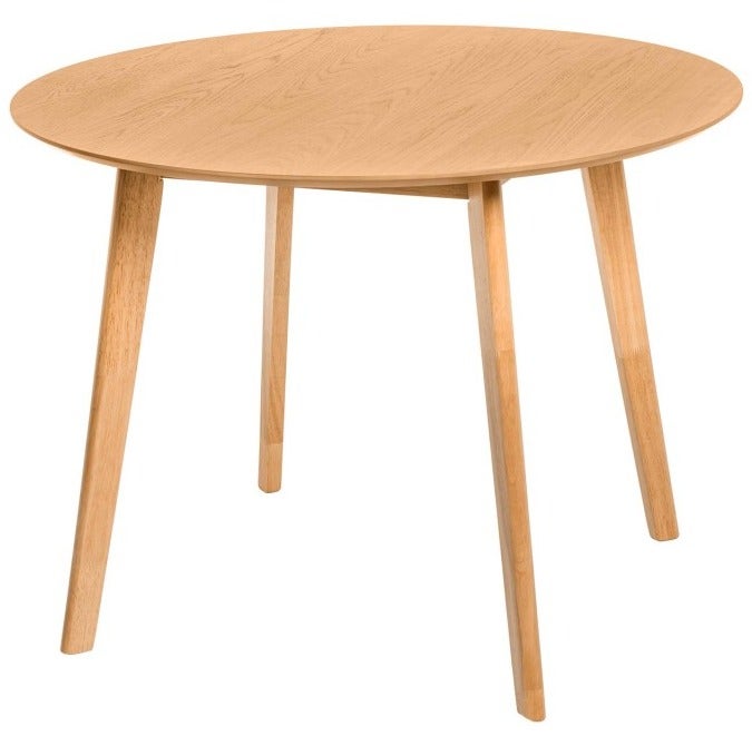 Table ronde Askin en bois 100cm – Élégance naturelle pour votre salle à ...