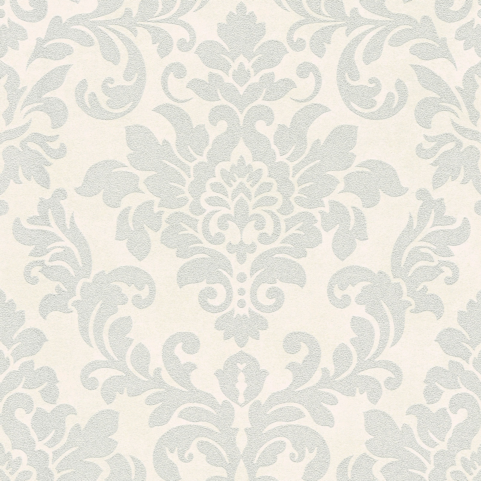 Papel pintado blanco y gris para interior elegante papel pintado barroco estampado de damasco papel pintado vinílico con relieve