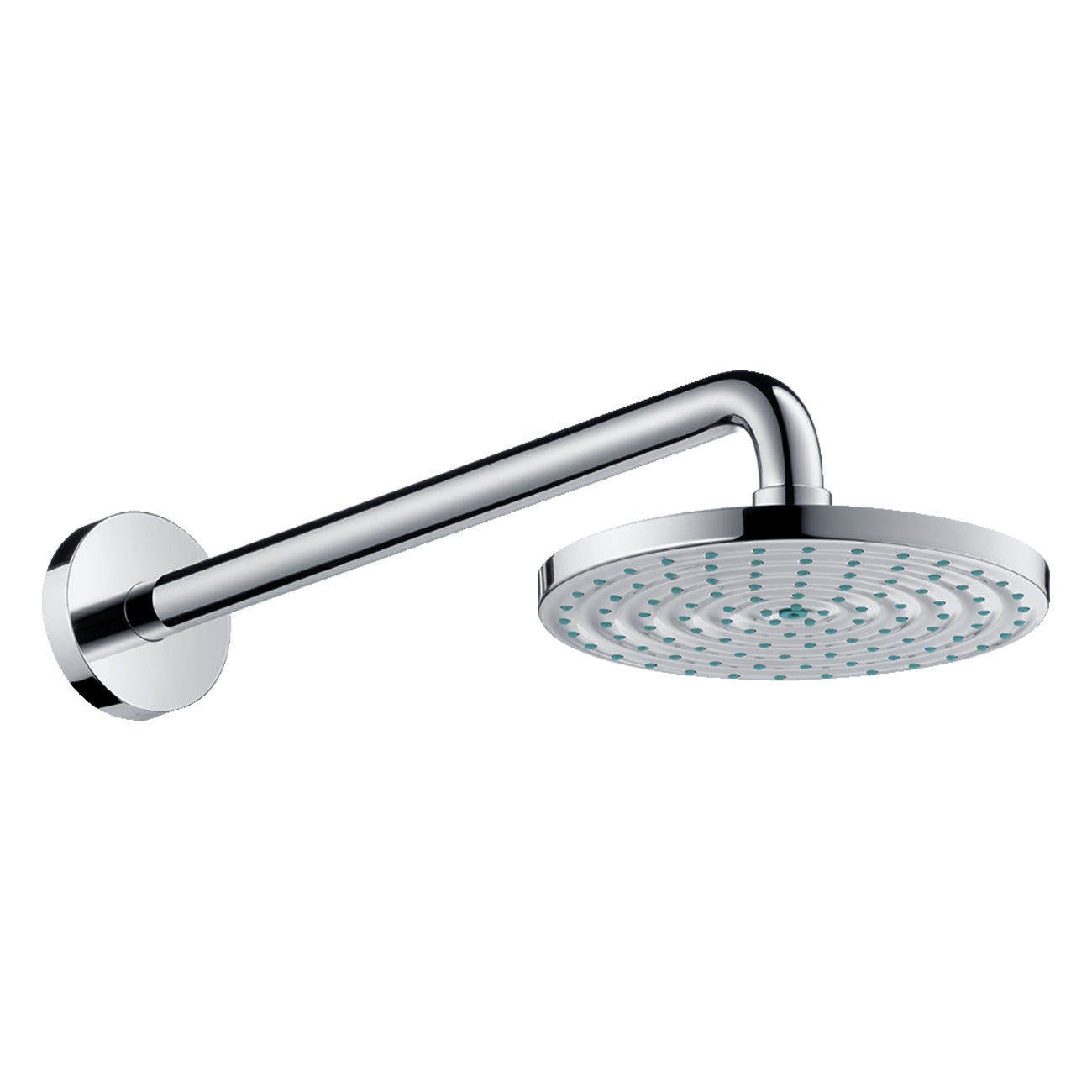 Bras De Douche Raindance Pivotant Hansgrohe - Chrome Brillant - Avec Plaque D'écusson