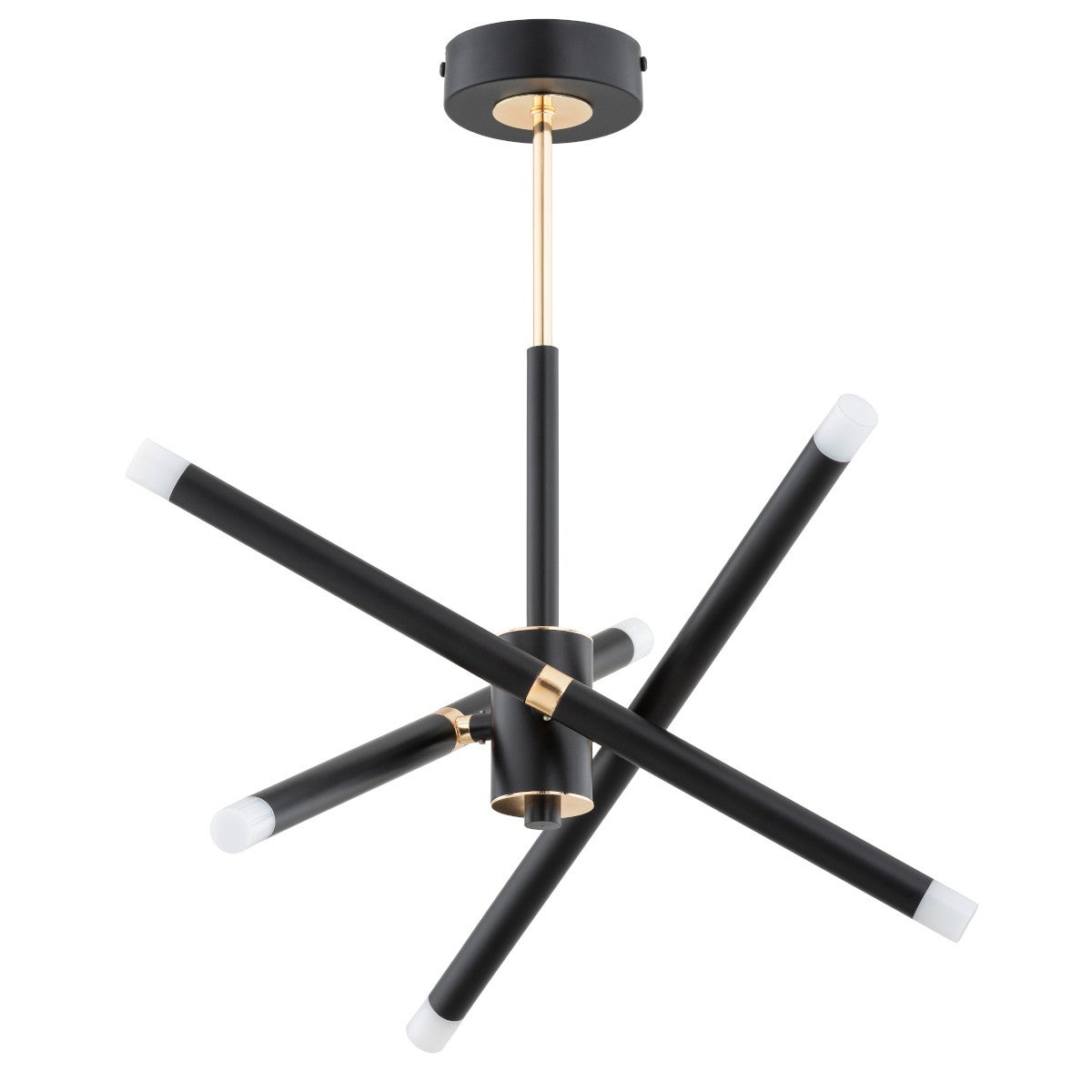 Lampa wisząca Ovili czarno-złota 9xG9x10W nowoczesna wym: 48 x 40 x 40 cm metal Alfa