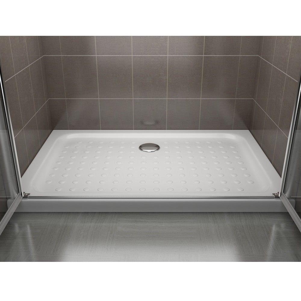 GINA Porte de douche H 195 cm largeur réglable 104 à 108 cm verre transparent - 8