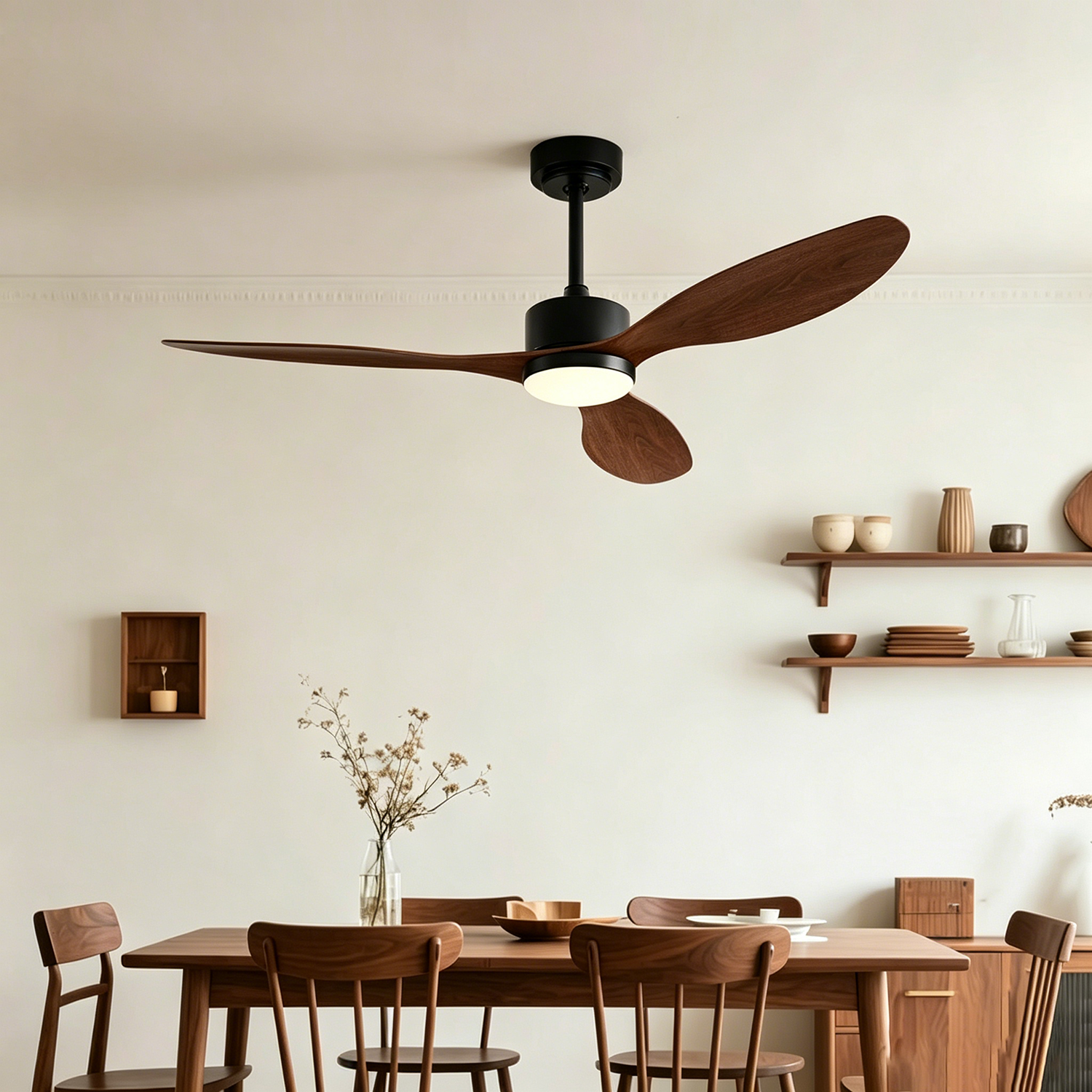 Ventilateur de plafond de 106 cm avec lumière et télécommande, moteur CC silencieux, 6 vitesses, 3 températures de couleur, minuterie - 9