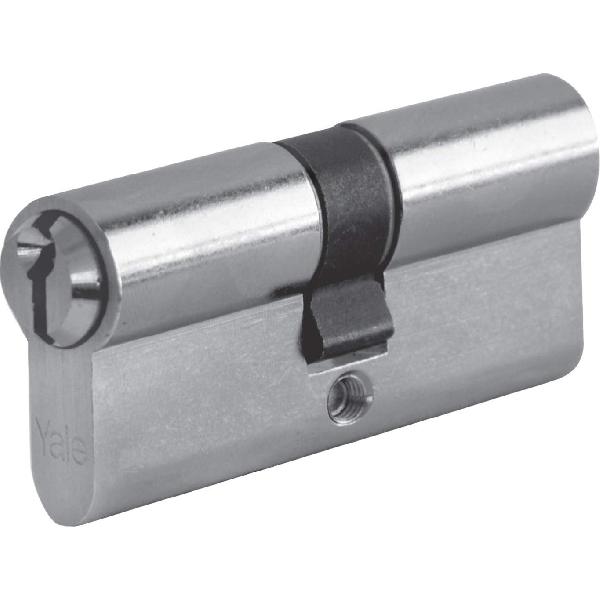AMIG Catena Di Sicurezza Hasp 1PLUS 70 Mm (35-35) Per Porte In Legno - Cilindro In Ottone E Acciaio Argentato - Antieffrazione