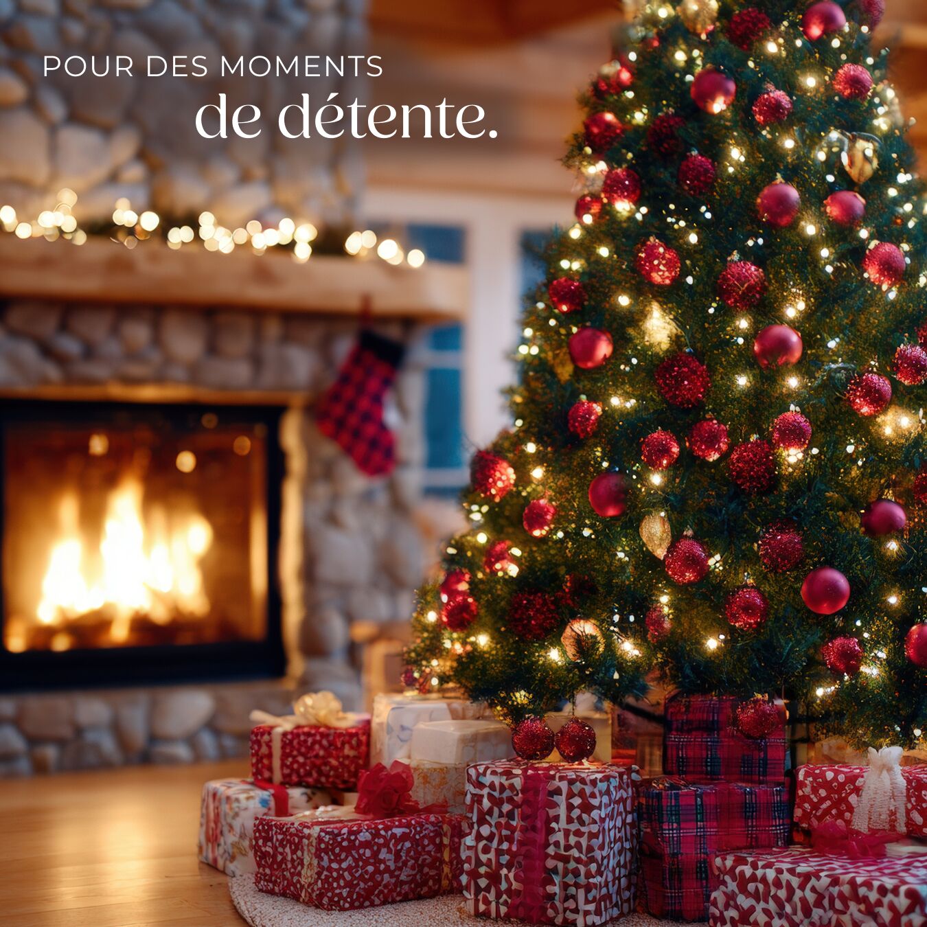 TECTAKE Bolas de Natal Conjunto de 24 em vermelho - 8