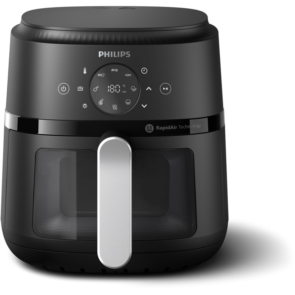 Friteuse à air chaud Philips série 2000 NA221/00 4,2 L 1500 W Noir, Argent - 2