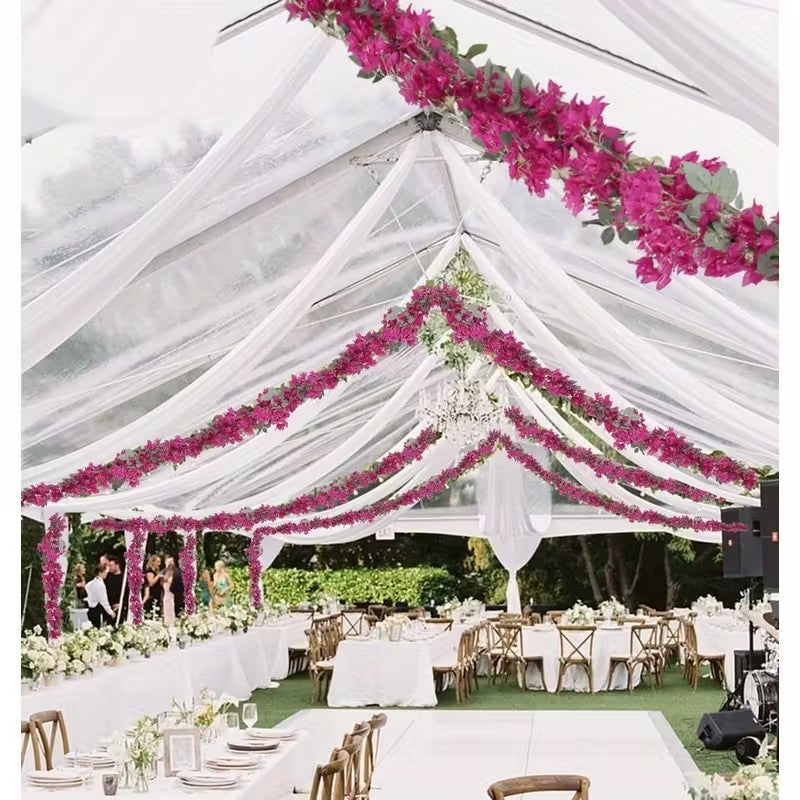 2 Ghirlande artificiali 170 cm - Decorazione per matrimoni, arco, centrotavola per Natale/Halloween - Decorazione murale - 5