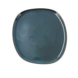 Plato Llano Cerámico Bidasoa Ikonic 26.5x25.7 Cm - Gres, Apto Microondas Y Lavavajillas, Borde Fino Y Brillo