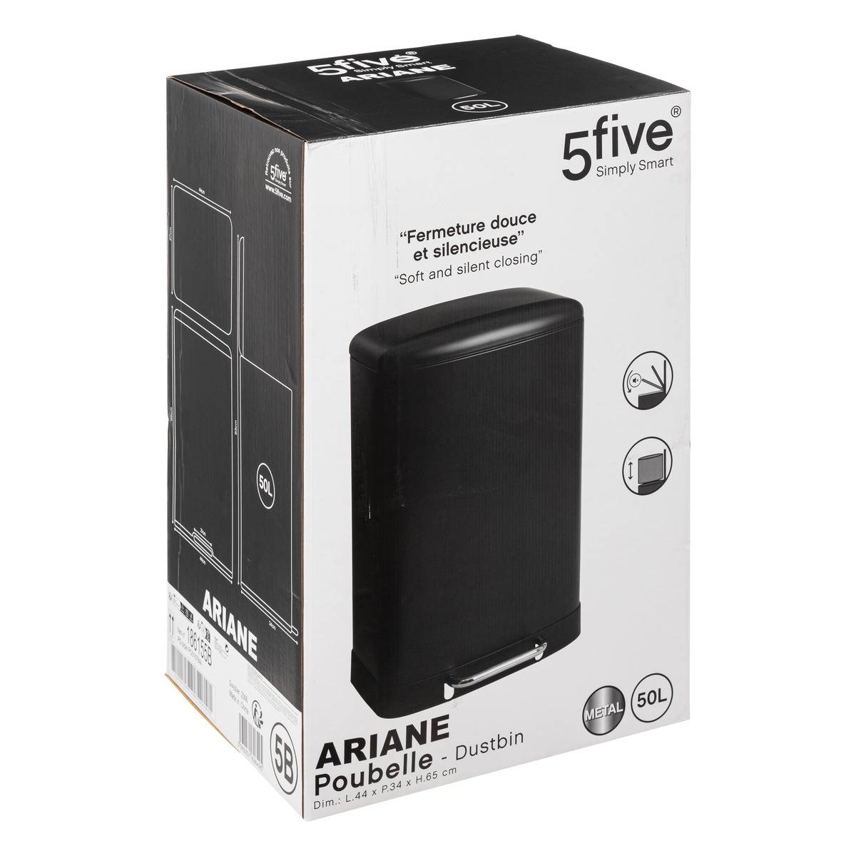 Five Simply Smart Cubo De Basura Alpha Inox Con Sensor De Apertura Automatica 42l