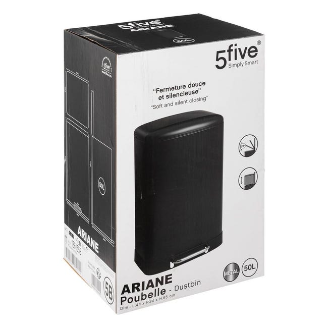 Five Simply Smart Cubo De Basura Alpha Inox Con Sensor De Apertura Automatica 42l Five Simply Smart Cubo De Basura Alpha Inox Con Sensor De Apertura Automatica 42l