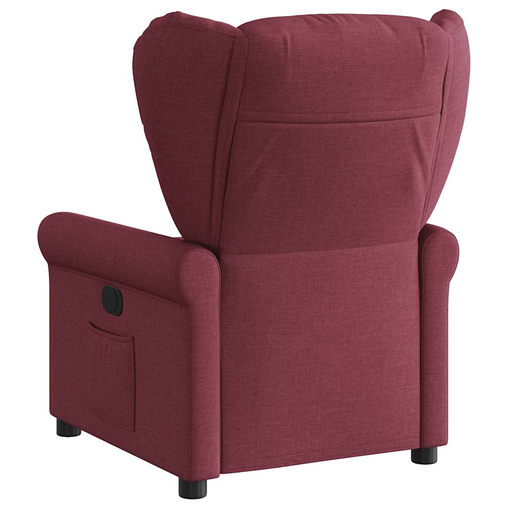 Fauteuil de télévision | Fauteuil inclinable Rouge bordeaux Tissu CFW498807 - 5