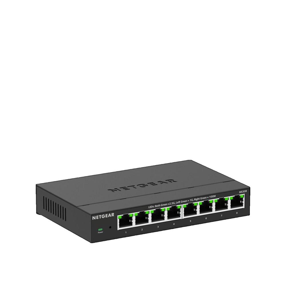 Netgear  Ms308 No Administrado 2.5G Ethernet (100/1000/2500) Negro , Leroy Merlin