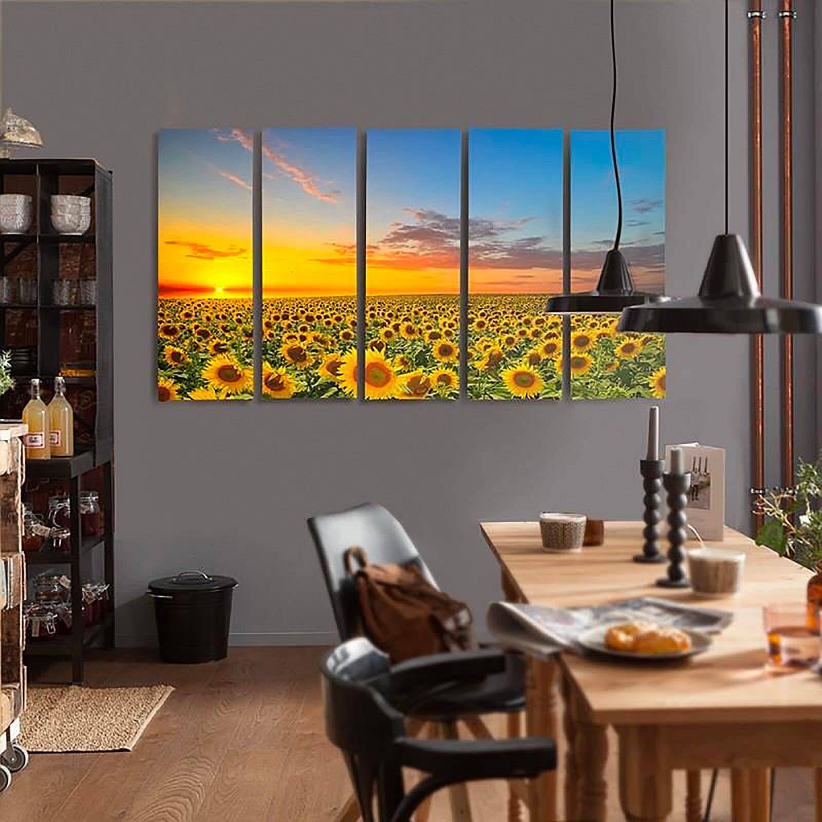 Tableau paysage tournesol - 200 x 100 cm - 3