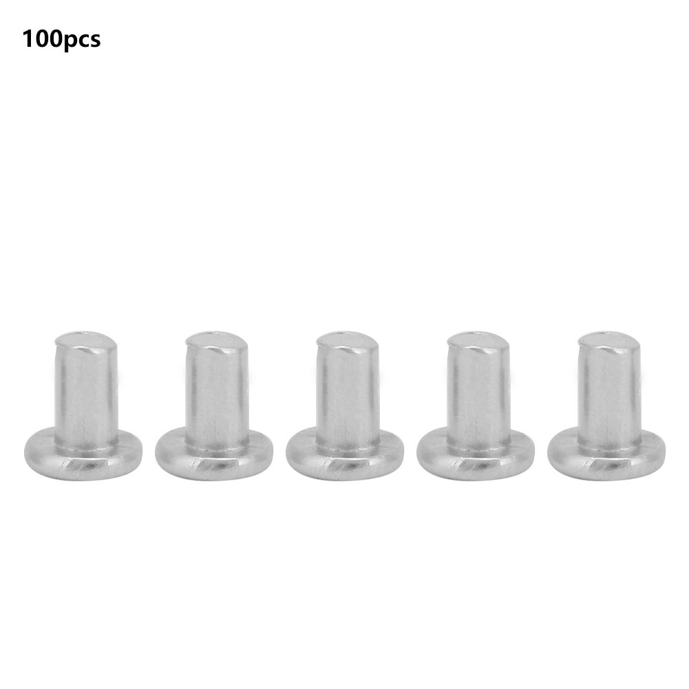 100 Pièces Rivets Solides En Aluminium M6x12mm - Tête Ronde Demi-sphère - Marque Uxcell - Neuf